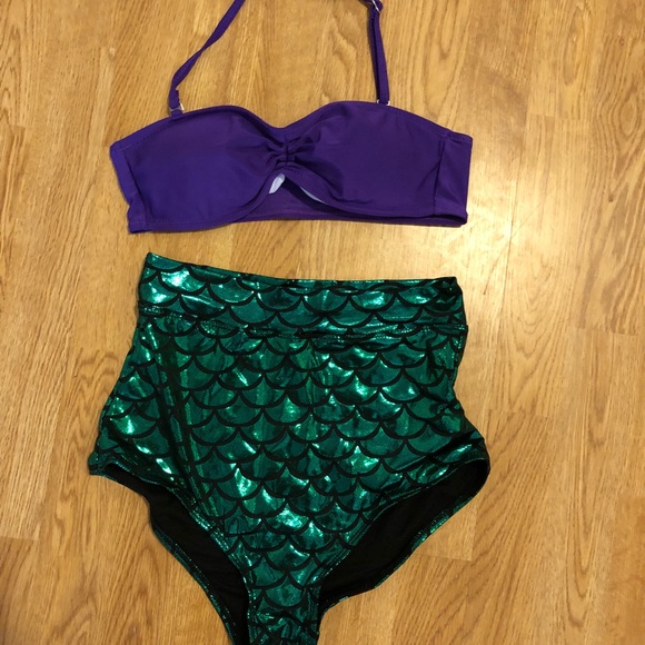 high waisted mermaid bikini